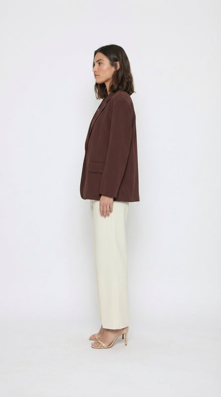 Blazer marron oversize