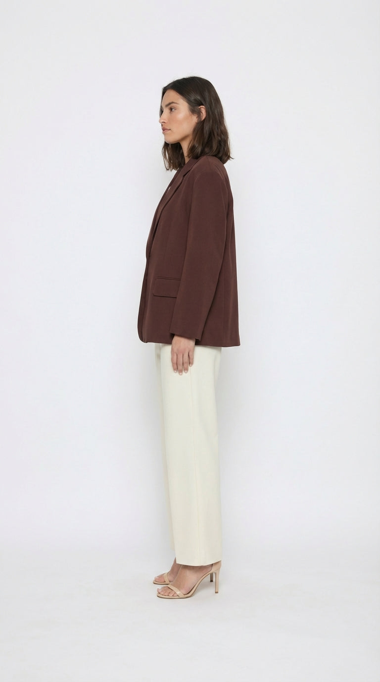 Blazer marron oversize