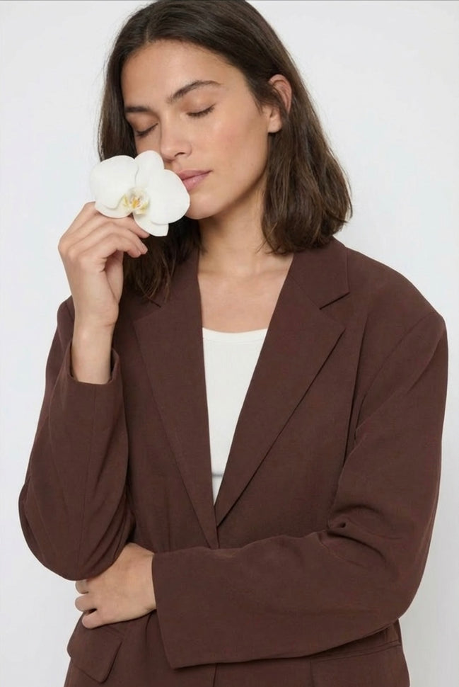 Blazer marron oversize