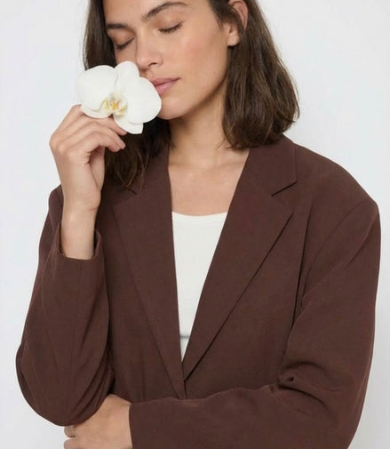 Blazer marron oversize