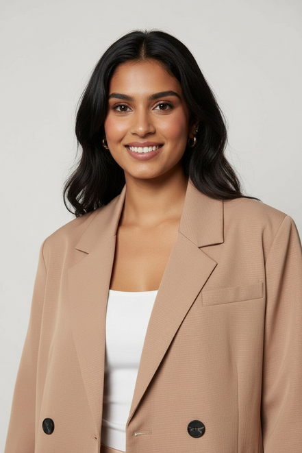 Blazer avec col structuré