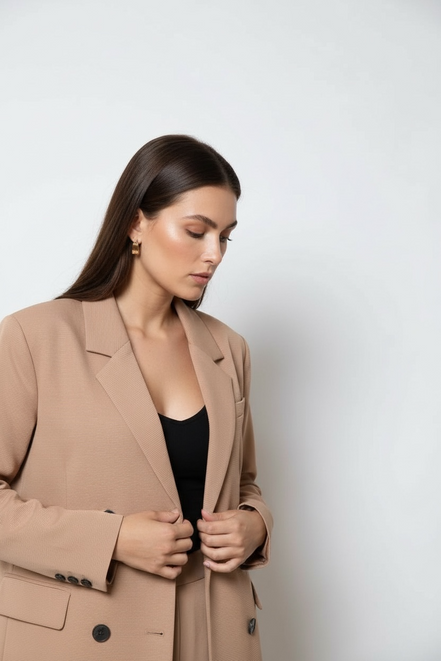 Blazer avec col structuré