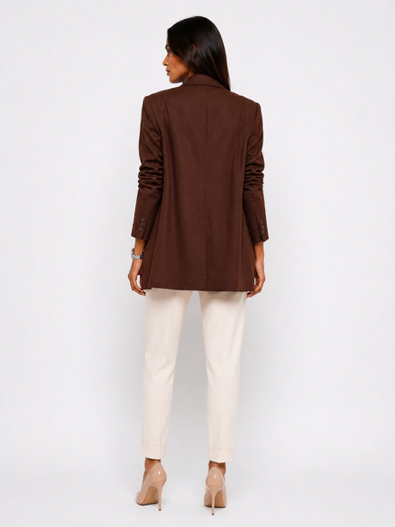 Blazer marron oversize