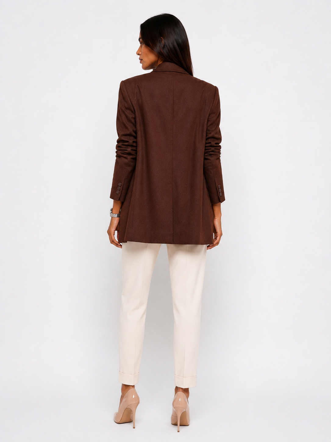 Blazer marron oversize