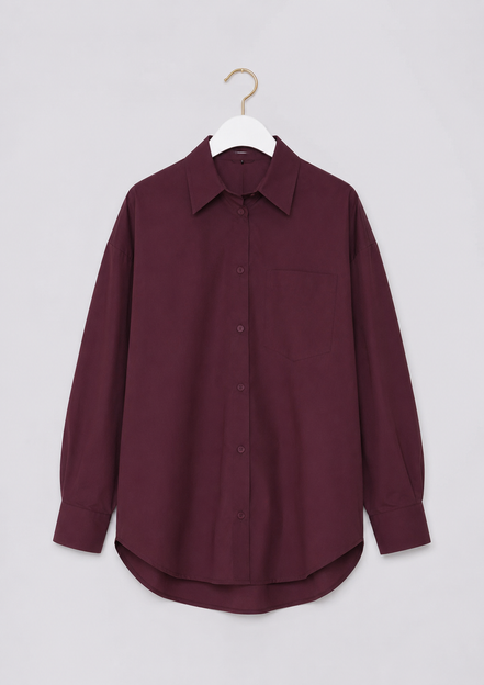 Burgundy shirt