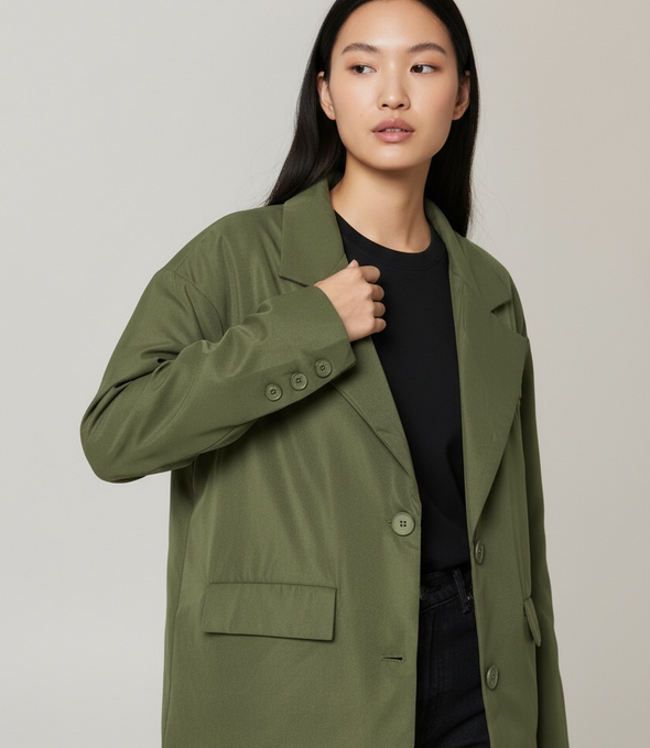 Blazer Kaki coupe droite